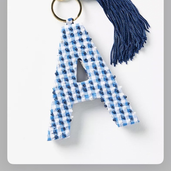 NWT Anthropologie Monogram Key Chain - Picture 3 of 6